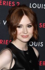 KAREN GILLAN at Louis Vuitton Series 2 Exhibition in Hollywood