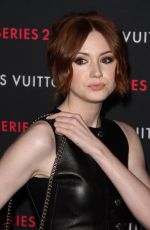 KAREN GILLAN at Louis Vuitton Series 2 Exhibition in Hollywood