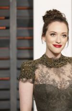 KAT DENNINGS at Vanity Fair Oscar Party in Hollywood