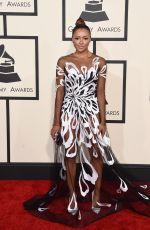 KAT GRAHAM at 2015 Grammy Awards in Los Angeles