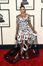 KAT GRAHAM at 2015 Grammy Awards in Los Angeles