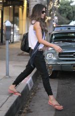 KATE BECKINSALE Leaves a Nail Salon in Santa Monica