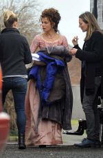 KATE BECKINSALE on the Set of Love and Friendship in Dublin