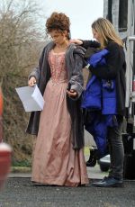 KATE BECKINSALE on the Set of Love and Friendship in Dublin