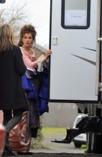 KATE BECKINSALE on the Set of Love and Friendship in Dublin