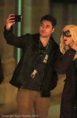 KATIE CASSIDY on the Set of Arrow in Vancouver 1702