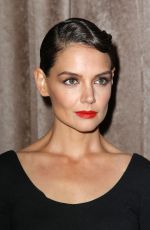 KATIE HOLMES at Zac Posen Fashion Show in New York
