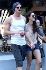 KAYA SCODELARIO in Denim Shorts Out in Australia