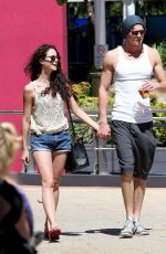 KAYA SCODELARIO in Denim Shorts Out in Australia
