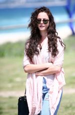 KAYA SCODELARIO in Ripped Jeans on The Gold Coast in Queensland