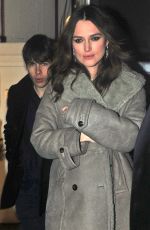 KEIRA KNIGHTLEY Leaves Strand Palace Hotel in London