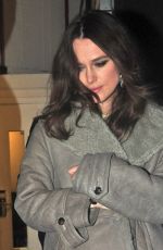 KEIRA KNIGHTLEY Leaves Strand Palace Hotel in London