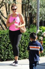 KELLY BROOK Gets Flowers from a Boy Out in Los Angeles