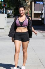 KELLY BROOK in Shorts and Tank Top Out in Los Angeles