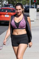 KELLY BROOK in Shorts and Tank Top Out in Los Angeles