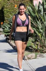 KELLY BROOK in Shorts and Tank Top Out in Los Angeles