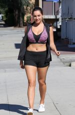 KELLY BROOK in Shorts and Tank Top Out in Los Angeles