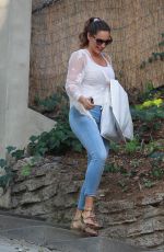 KELLY BROOK in Tight Jeans Out and About in Beverly Hills