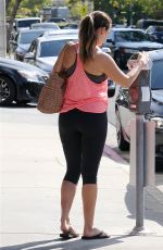 KELLY BROOK in Tight Leggings Arrives at a Gym in Los Angeles