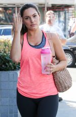 KELLY BROOK in Tight Leggings Arrives at a Gym in Los Angeles