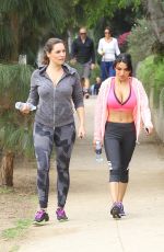 KELLY BROOK Out Hiking at Runyon Canyon in Los Angeles
