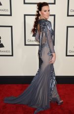 KELTIE KNIGHT at 2015 Grammy Awards in Los Angeles