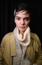 KENDALL JENNER in the Backstage of Vera Wang Fashion Show in New York