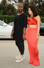 KIM KARDASHIAN and Kanye West Arrives at Roc Nation Pre-grammy Brunch in Beverly Hills