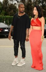KIM KARDASHIAN and Kanye West Arrives at Roc Nation Pre-grammy Brunch in Beverly Hills