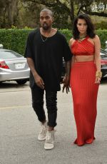 KIM KARDASHIAN and Kanye West Arrives at Roc Nation Pre-grammy Brunch in Beverly Hills