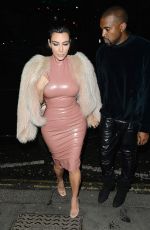 KIM KARDASHIAN and Kanye West Out and About in London 2602