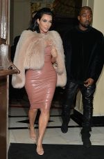 KIM KARDASHIAN and Kanye West Out and About in London 2602