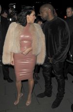 KIM KARDASHIAN and Kanye West Out and About in London 2602