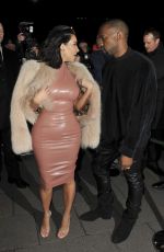 KIM KARDASHIAN and Kanye West Out and About in London 2602