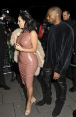 KIM KARDASHIAN and Kanye West Out and About in London 2602