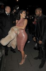 KIM KARDASHIAN and Kanye West Out and About in London 2602