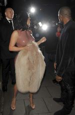 KIM KARDASHIAN and Kanye West Out and About in London 2602