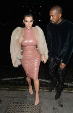 KIM KARDASHIAN and Kanye West Out and About in London 2602