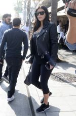 KIM KARDASHIAN Arrives at Il Pastaio Restuarant in Beverly Hills