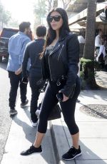 KIM KARDASHIAN Arrives at Il Pastaio Restuarant in Beverly Hills