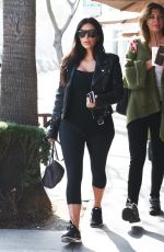 KIM KARDASHIAN Arrives at Il Pastaio Restuarant in Beverly Hills