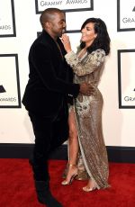 KIM KARDASHIAN at 2015 Grammy Awards in Los Angeles