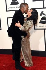 KIM KARDASHIAN at 2015 Grammy Awards in Los Angeles