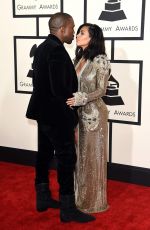 KIM KARDASHIAN at 2015 Grammy Awards in Los Angeles