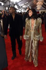 KIM KARDASHIAN at 2015 Grammy Awards in Los Angeles