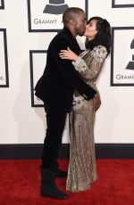 KIM KARDASHIAN at 2015 Grammy Awards in Los Angeles