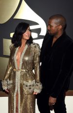 KIM KARDASHIAN at 2015 Grammy Awards in Los Angeles