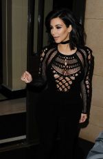 KIM KARDASHIAN at Brit Awards 2015 in London