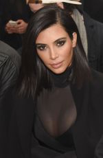KIM KARDASHIAN at Robert Geller Fall 2015 Fashion Show in New York