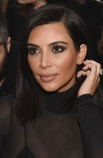 KIM KARDASHIAN at Robert Geller Fall 2015 Fashion Show in New York